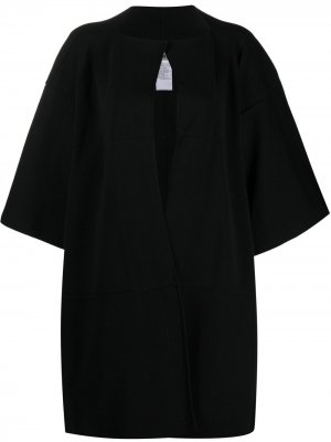 Пальто с вырезом Issey Miyake. Цвет: черный