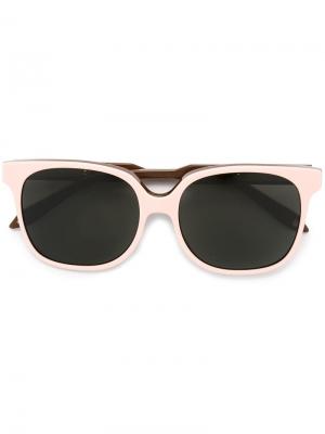 Солнцезащитные очки в квадратной оправе Victoria Beckham. Цвет: розовый