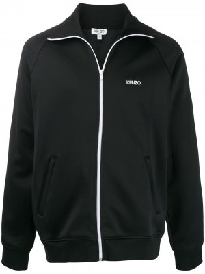 Спортивная куртка с логотипом Kenzo. Цвет: черный