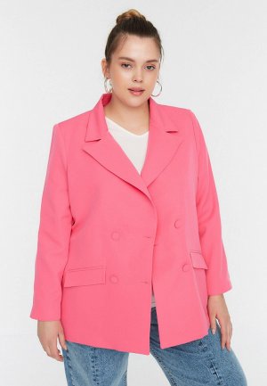 Пиджак Trendyol. Цвет: розовый