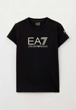 Футболка EA7. Цвет: черный