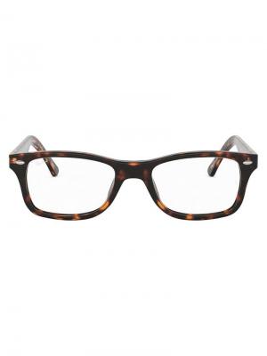 Солнцезащитные очки в квадратной оправе Ray-Ban. Цвет: коричневый