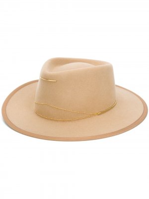 Шляпа Anna с бусинами Van Palma. Цвет: нейтральные цвета