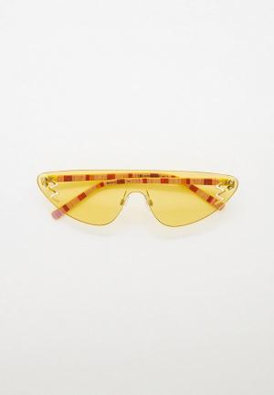 Очки солнцезащитные и цепочка M Missoni. Цвет: желтый