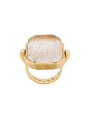 Маленькое кольцо с декоративным камнем Goossens. Цвет: золотистый
