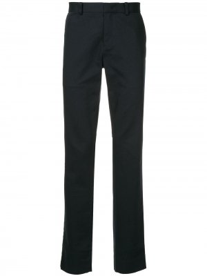 Классические брюки с высокой посадкой CK Calvin Klein. Цвет: синий