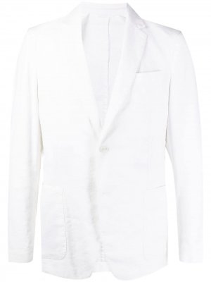 Однобортный пиджак BOSS. Цвет: белый