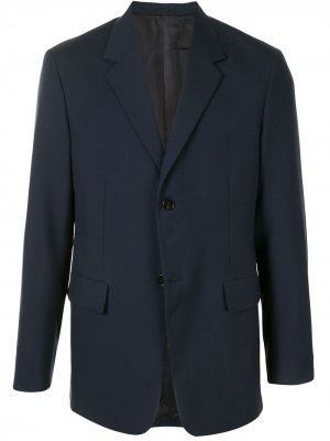 Однобортный пиджак с заостренными лацканами Jil Sander. Цвет: синий