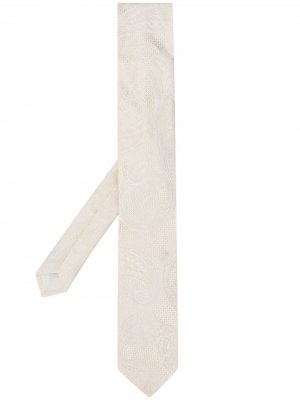 Жаккардовый галстук с цветочным узором Dolce & Gabbana. Цвет: белый