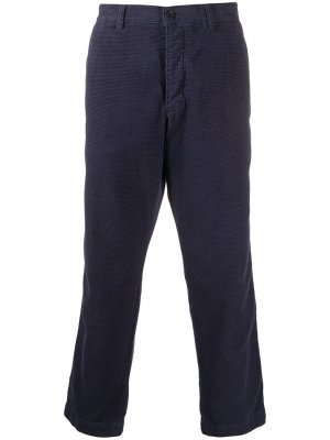 Укороченные брюки чинос YMC. Цвет: синий