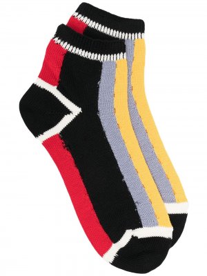 Носки в стиле колор-блок Yohji Yamamoto. Цвет: черный