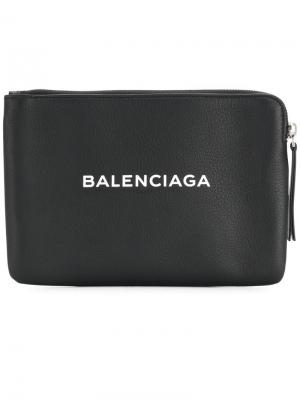 Бумажник Everyday Balenciaga. Цвет: чёрный