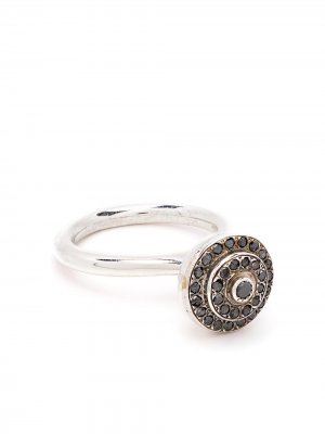 Кольцо с кристаллом Rosa Maria. Цвет: серебристый