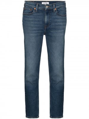 Укороченные джинсы средней посадки RE/DONE. Цвет: синий
