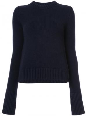 Кашемировый свитер Khaite. Цвет: синий