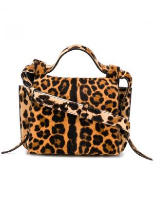 Leopard Angel shoulder bag Elena Ghisellini. Цвет: нейтральные цвета