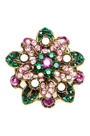 Брошь Luisa Vannini Jewelry. Цвет: multicolor