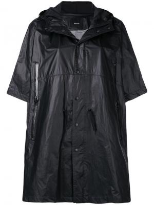 Short sleeved hooded raincoat 08Sircus. Цвет: черный