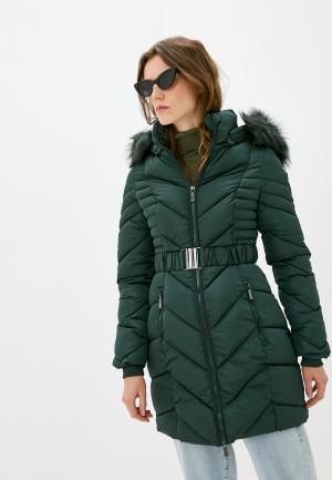 Куртка утепленная B.Style. Цвет: зеленый