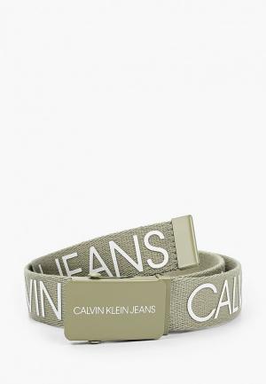 Ремень Calvin Klein Jeans. Цвет: хаки