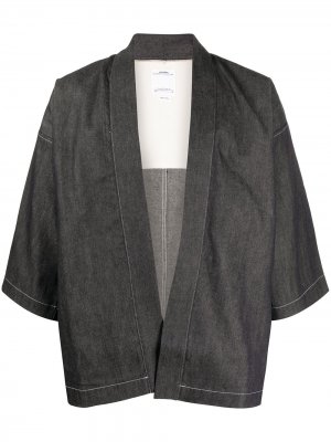 Пиджак с рукавами кимоно visvim. Цвет: синий