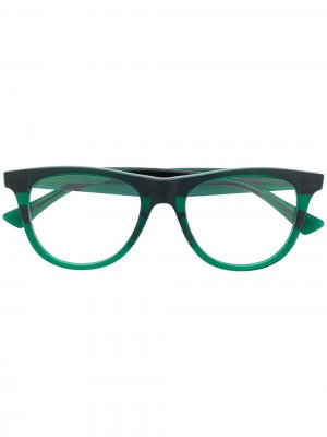 Очки BV1019O Bottega Veneta Eyewear. Цвет: зеленый