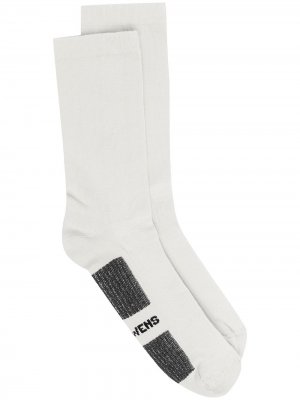 Носки с логотипом Rick Owens. Цвет: серый