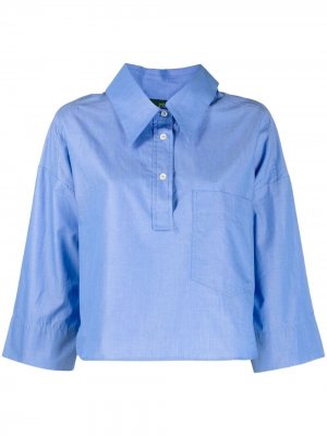 Укороченная рубашка Jejia. Цвет: синий