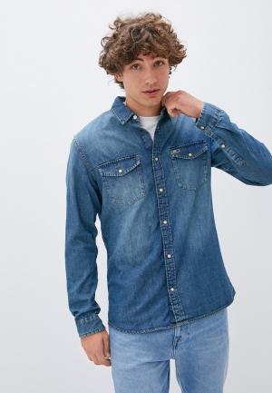 Рубашка джинсовая Tommy Jeans. Цвет: синий
