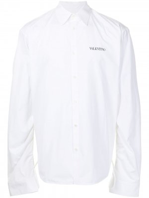 Рубашка оверсайз с логотипом Valentino. Цвет: белый