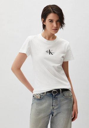 Футболка Calvin Klein Jeans. Цвет: белый