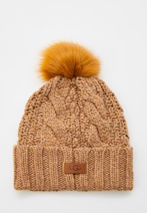 Шапка UGG. Цвет: коричневый