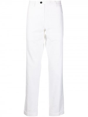 Прямые брюки с логотипом Crest Billionaire. Цвет: белый