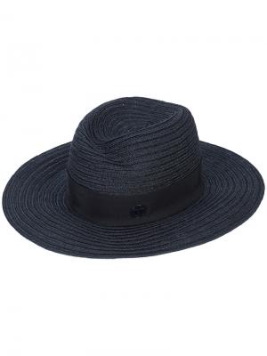 Шляпа с логотипом Maison Michel. Цвет: синий