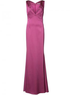 Вечернее платье Cordelia Zac Posen. Цвет: розовый и фиолетовый