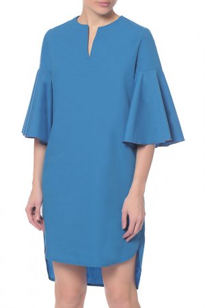 Платье-рубаха Adzhedo. Цвет: ярко-синий