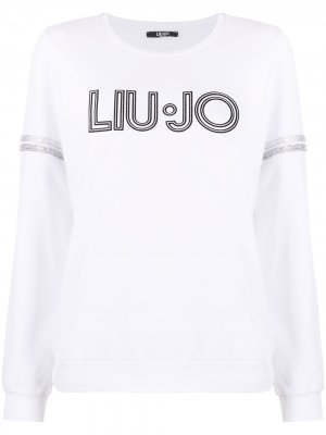 Толстовка с логотипом LIU JO. Цвет: белый