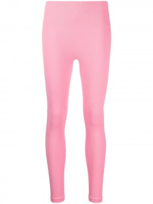 Легинсы с перфорацией DKNY. Цвет: розовый