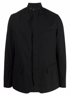 Пиджак на кнопках с высоким воротником Armani Exchange. Цвет: черный