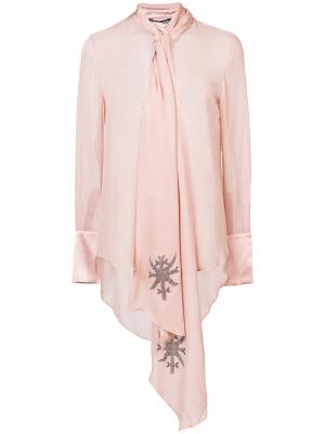 Блузка Lash Thomas Wylde. Цвет: розовый и фиолетовый