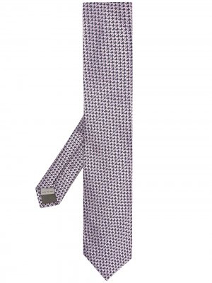 Жаккардовый галстук Canali. Цвет: розовый