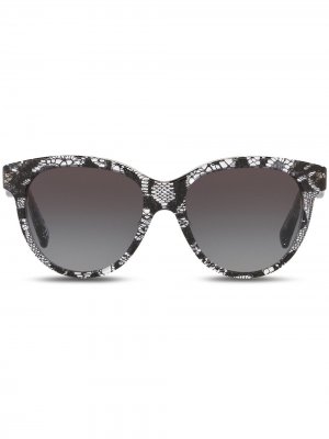 Солнцезащитные очки с узором Dolce & Gabbana Eyewear. Цвет: черный