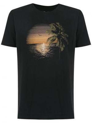 Tropical print T-shirt Osklen. Цвет: чёрный