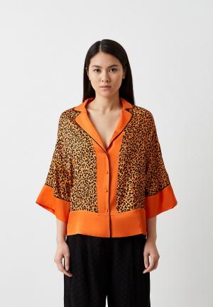 Блуза Karl Lagerfeld. Цвет: оранжевый