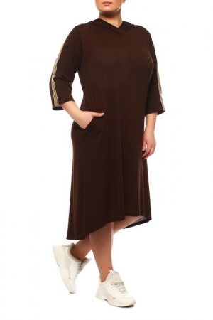 Платье ARTESSA. Цвет: коричневый
