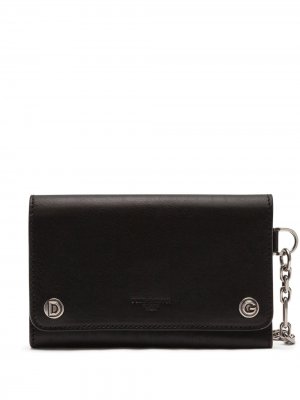 Бумажник с тисненым логотипом Dolce & Gabbana. Цвет: черный