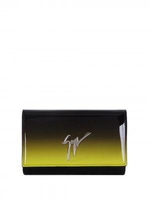 Клатч Fluida с логотипом Giuseppe Zanotti. Цвет: желтый