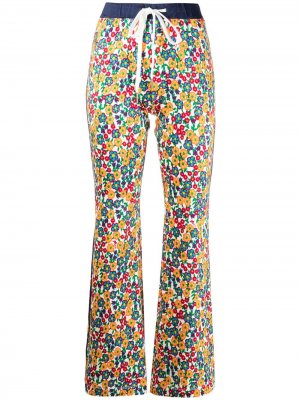Спортивные брюки с цветочным принтом Marni. Цвет: нейтральные цвета