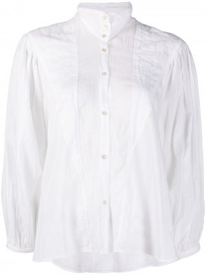 Рубашка со складками Forte. Цвет: белый