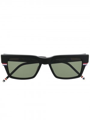 Солнцезащитные очки RWB в квадратной оправе Thom Browne Eyewear. Цвет: черный